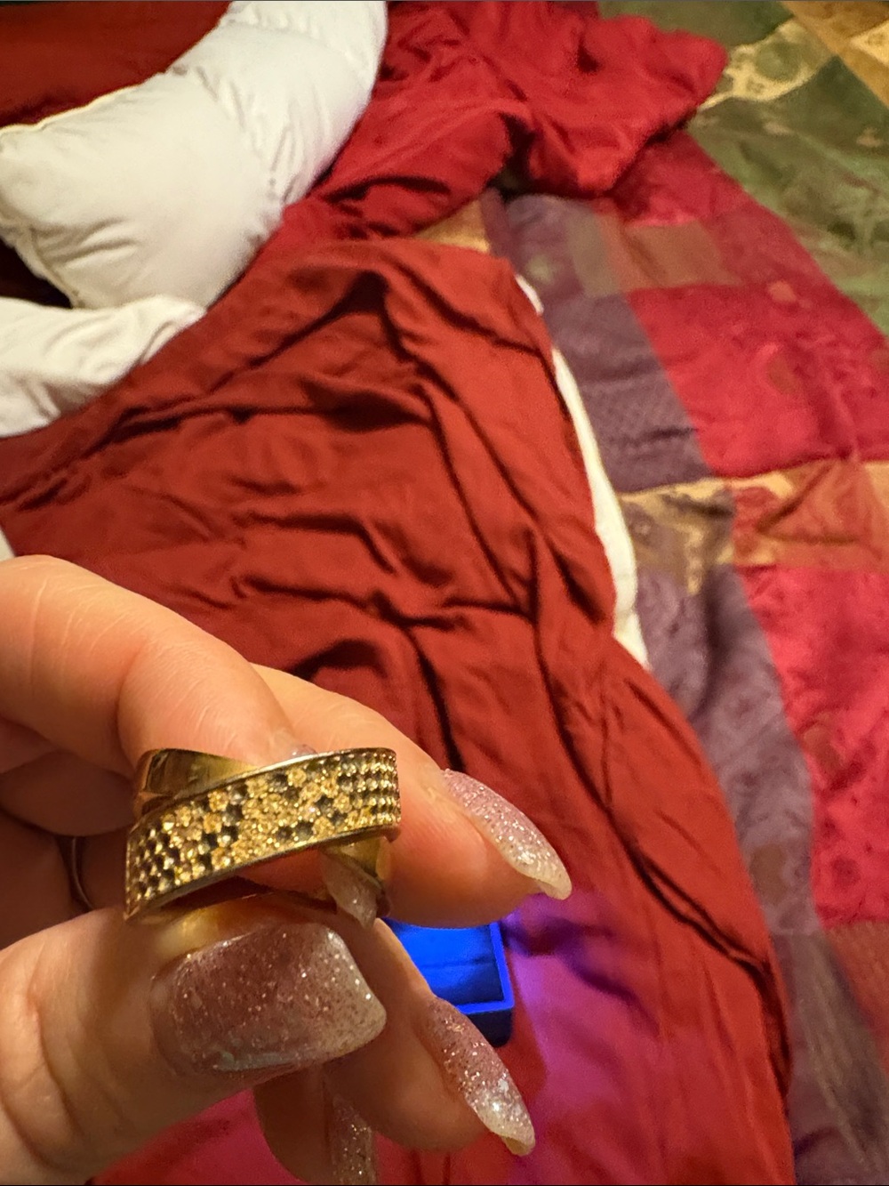 Michael Kors Gold-Tone Pavé Crisscross Ring